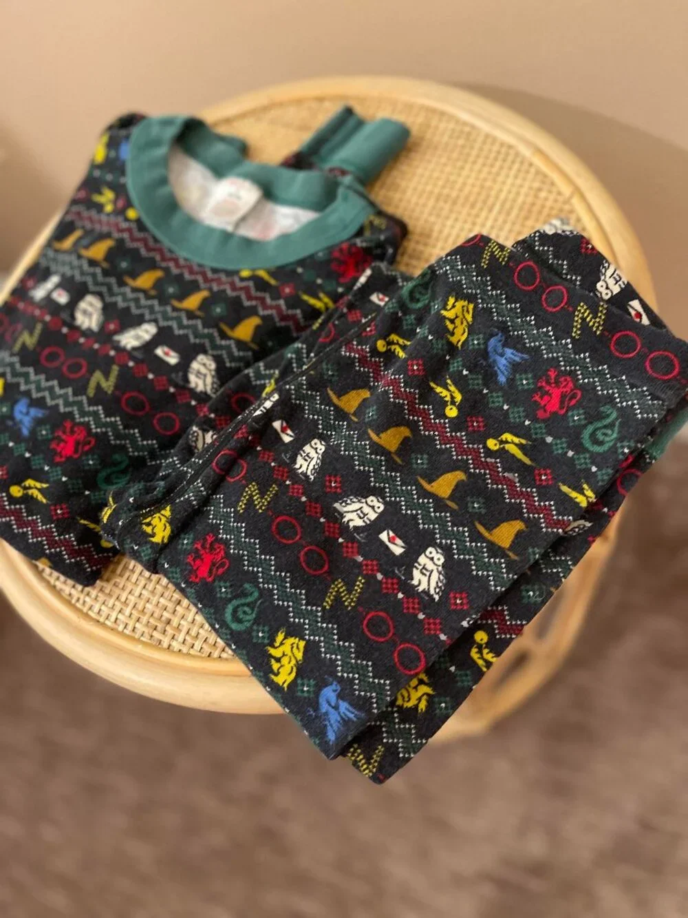 Hanna Andersson x Harry Potter Fair Isle Pajamas Size 12